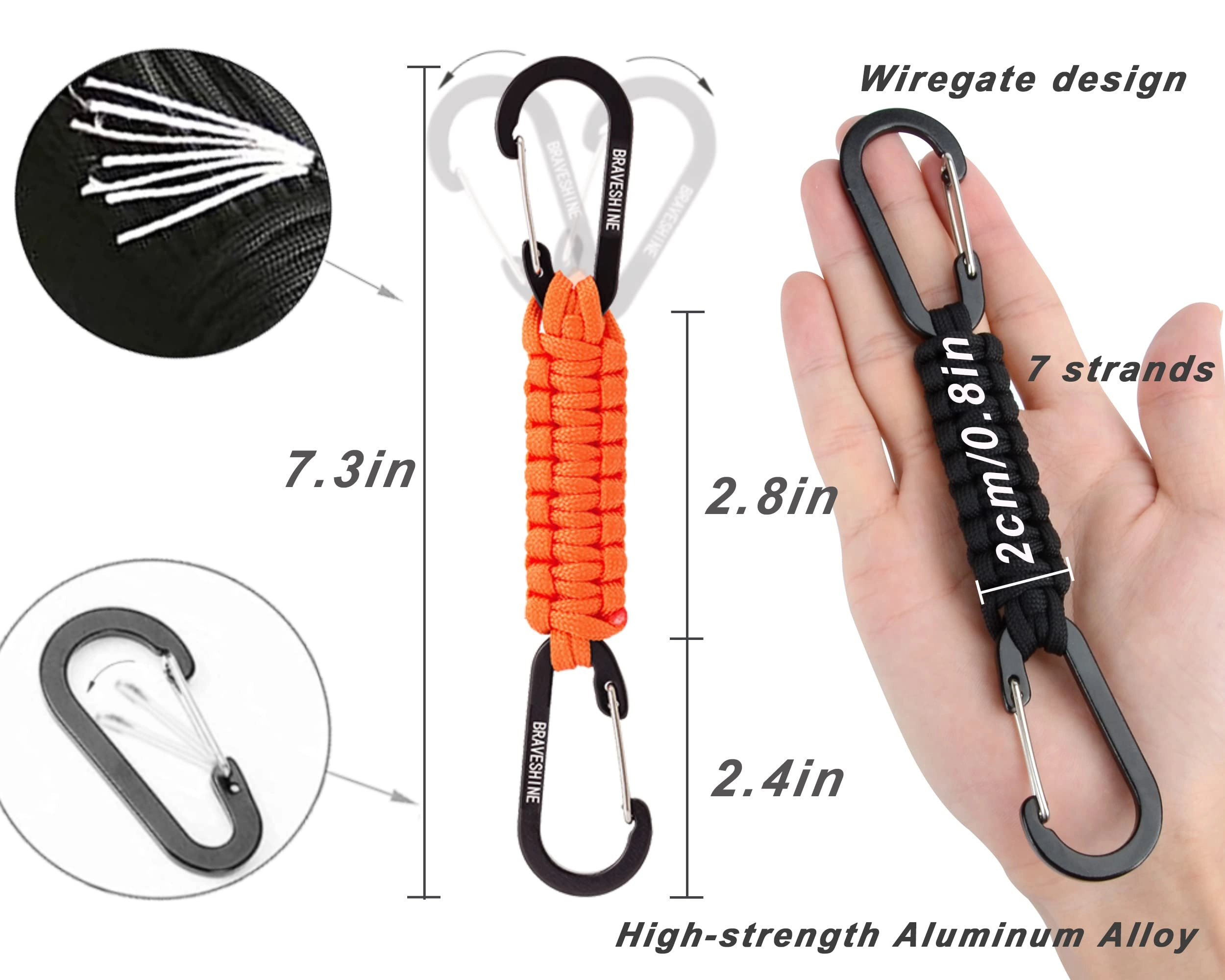 Paracord keychain