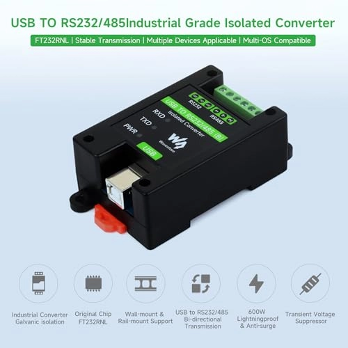 USB to RS485/422 Isolated Converter - FT232RL SP485EEN Wall-Mount Rail-Mount