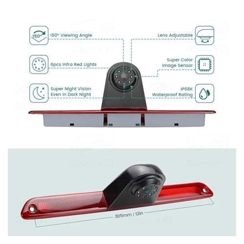 Rear View Camera Fisheye - Night vision Wired 1080P