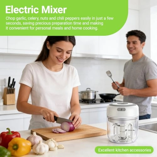Mini Food Processor - 250ML Battery Powered