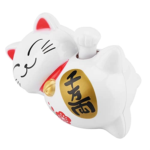 Lucky Cat 14 cm Solar Powered ABS Plastic