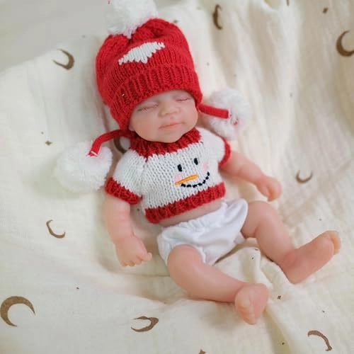 Reborn Baby Doll - 8 inch Full silicone Girl Ages 3+