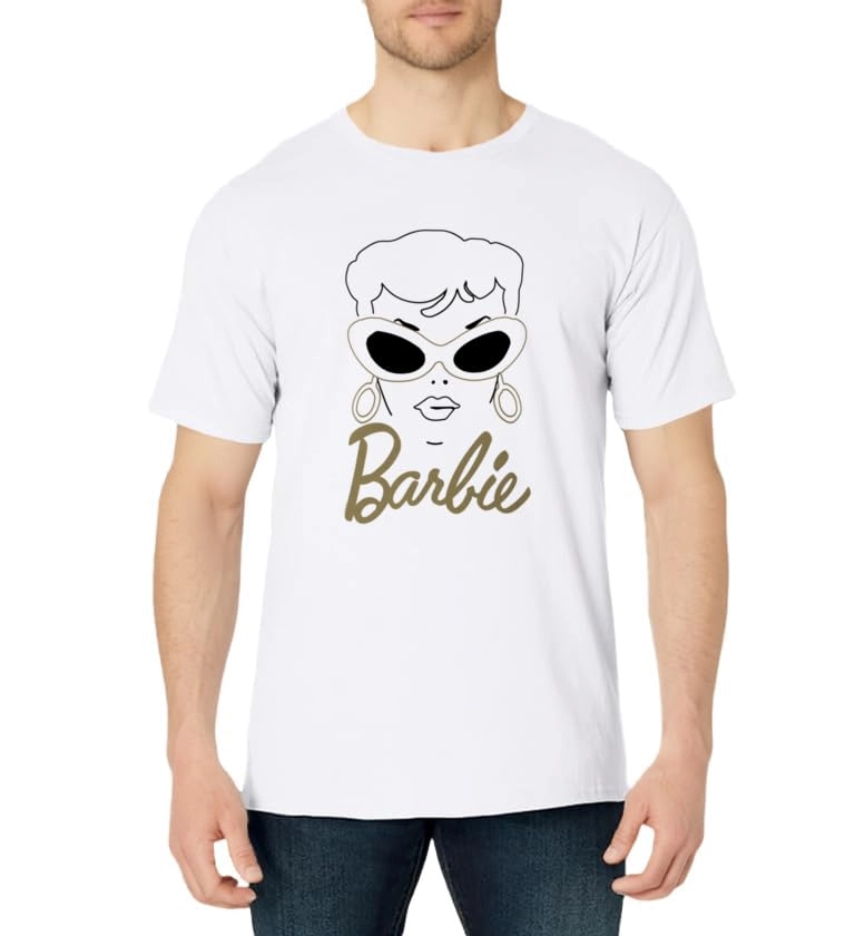 Vintage Gold Glasses T-Shirt - male