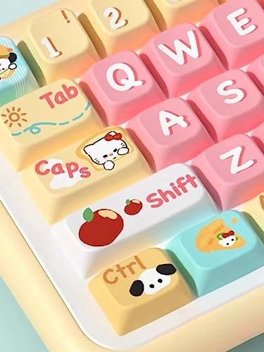 Cute Bread Puppy Theme keycaps - 158