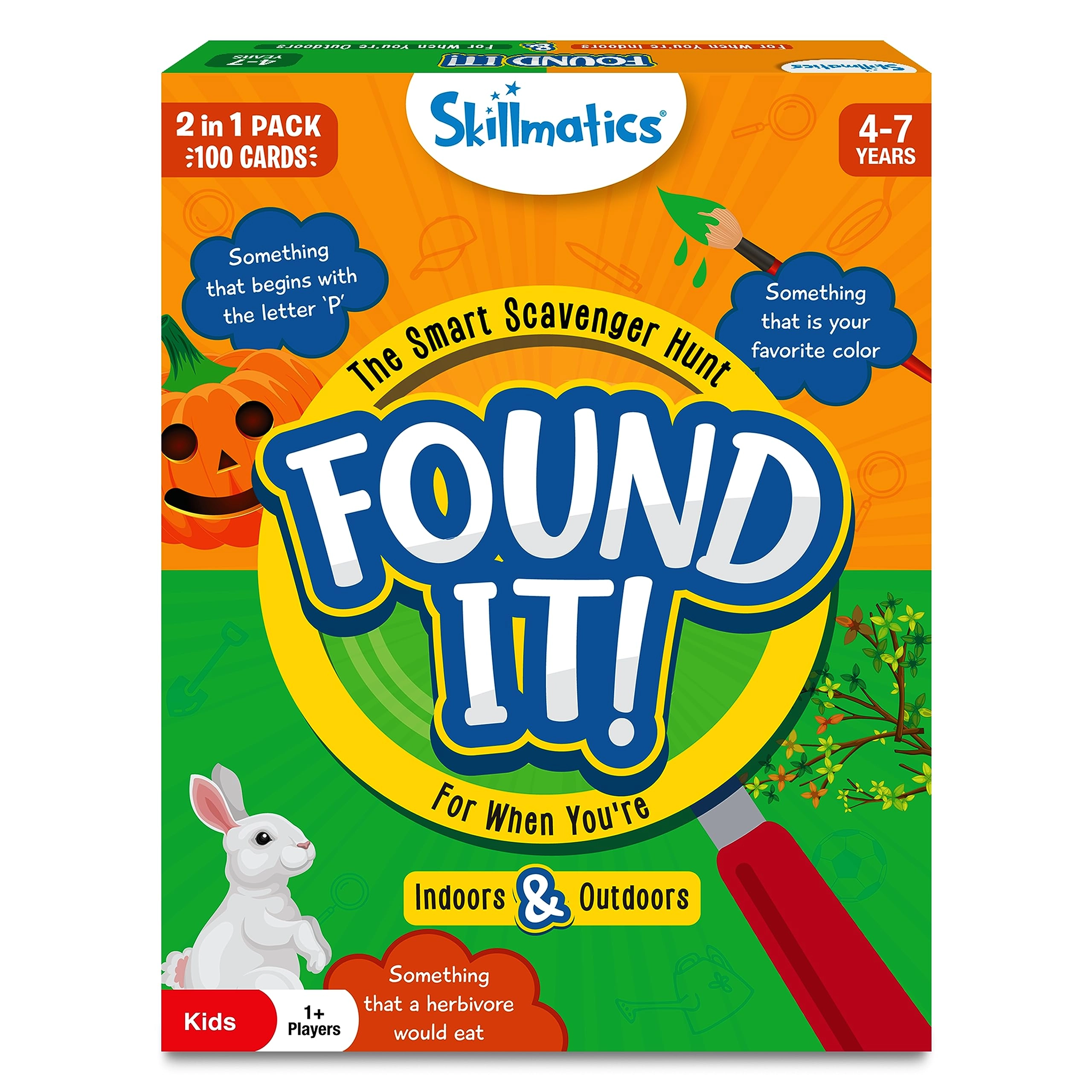 Skillmatics Found It Indoor & Outdoor Combo - Card Game Scavenger Hunt