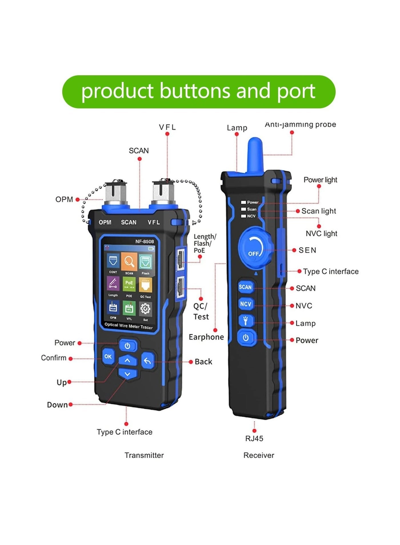 Network Cable Tester - RJ11 RJ45 Continuity testing