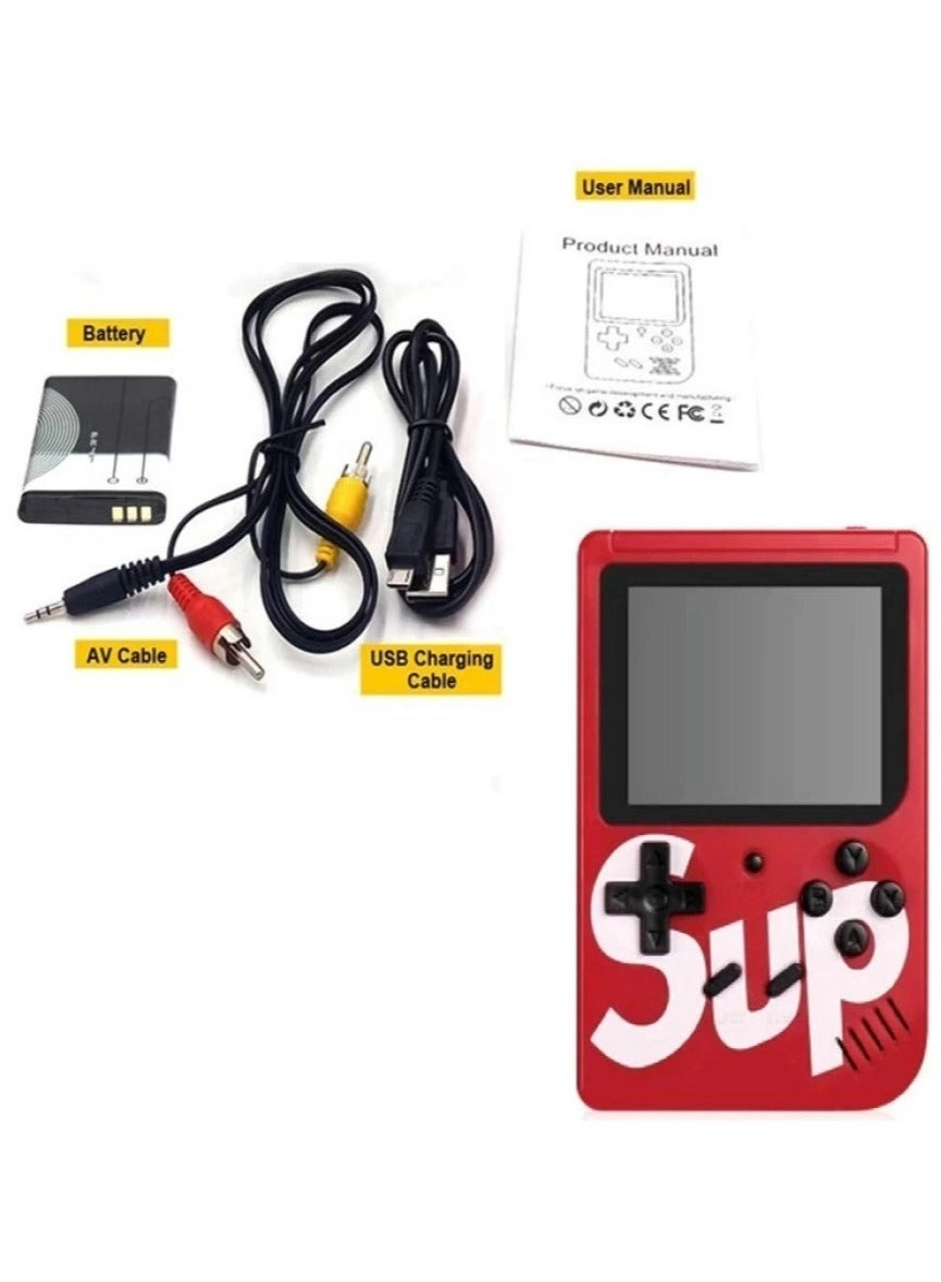 Handheld Game Console - 400 Built-in Games 3-Inch Color Screen Rechargeable Battery