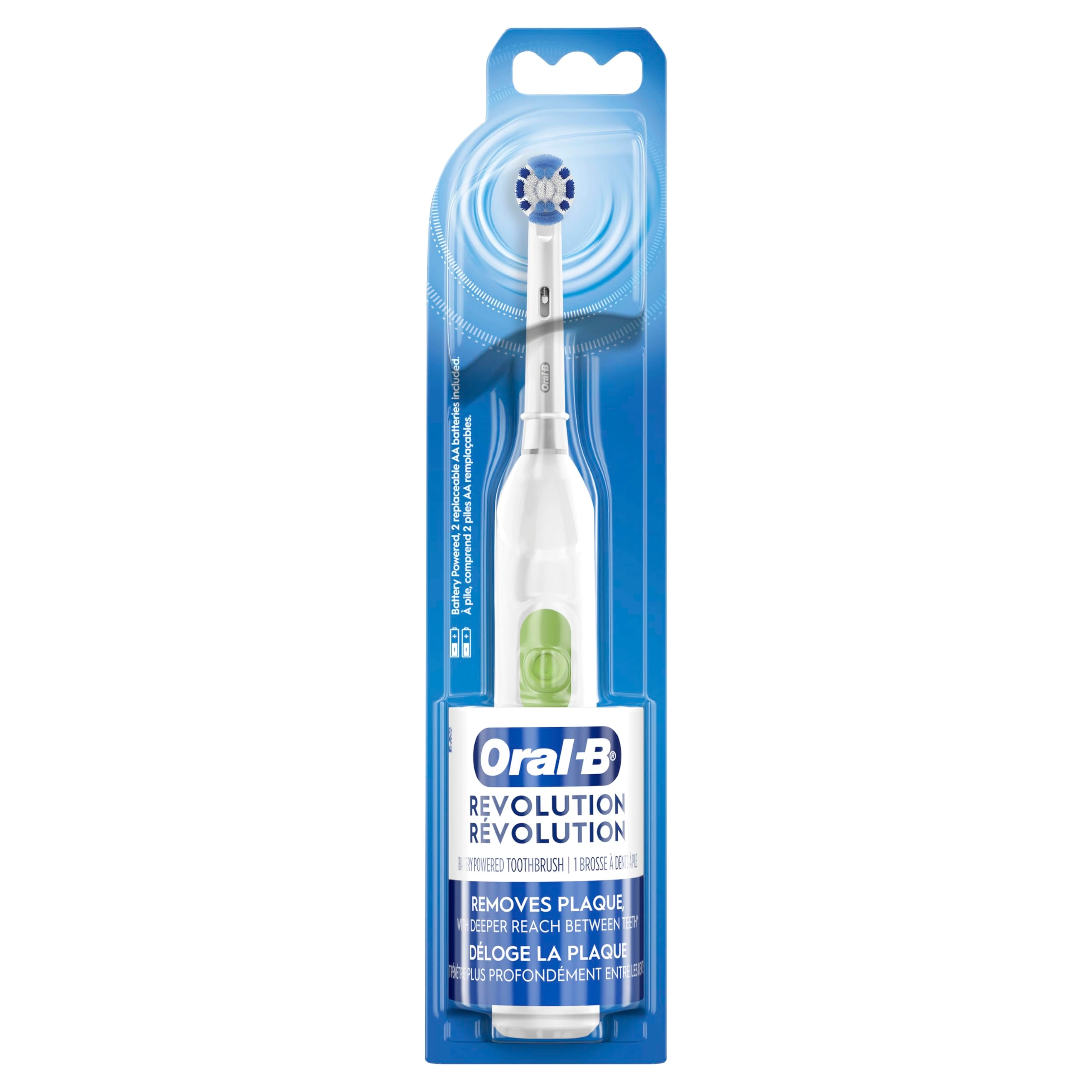 Duracell Revolution Battery Toothbrush - 1 count 2 AA batteries included