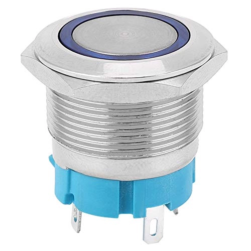 4 Pin Self-Locking Push Button Switch - IP65 Stainless steel - 2 pcs