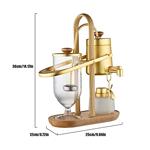 Luxurious Balance Siphon Coffee Pot - Stainless Steel Reusable Filter
