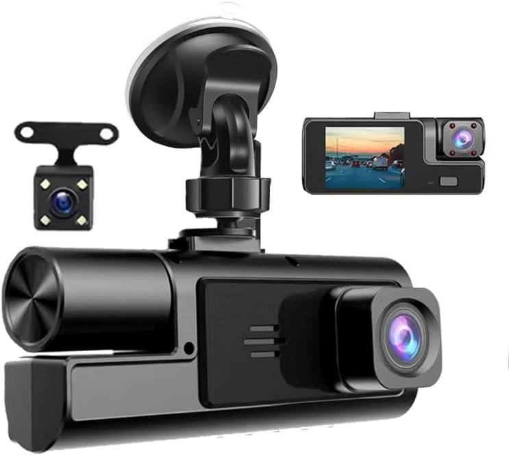 Winca 3 Channel Dashcam - 1080P