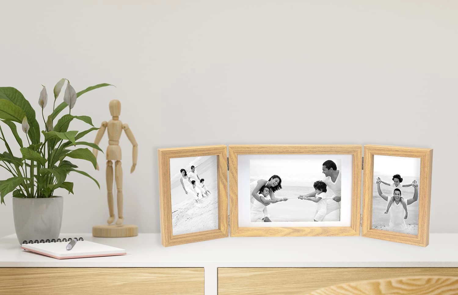 Triple Multi Photo Frame - 2-4x6''+5x7'' 3
