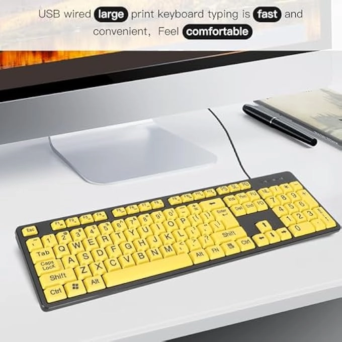 LARGE PRINT BACKLIT KEYBOARD