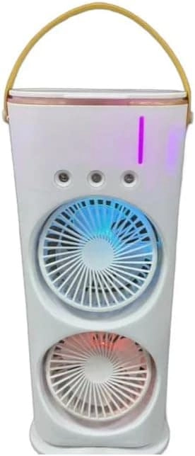 FITTO Portable Air Cooler - 3 Speeds 7 LED Lights USB Powered