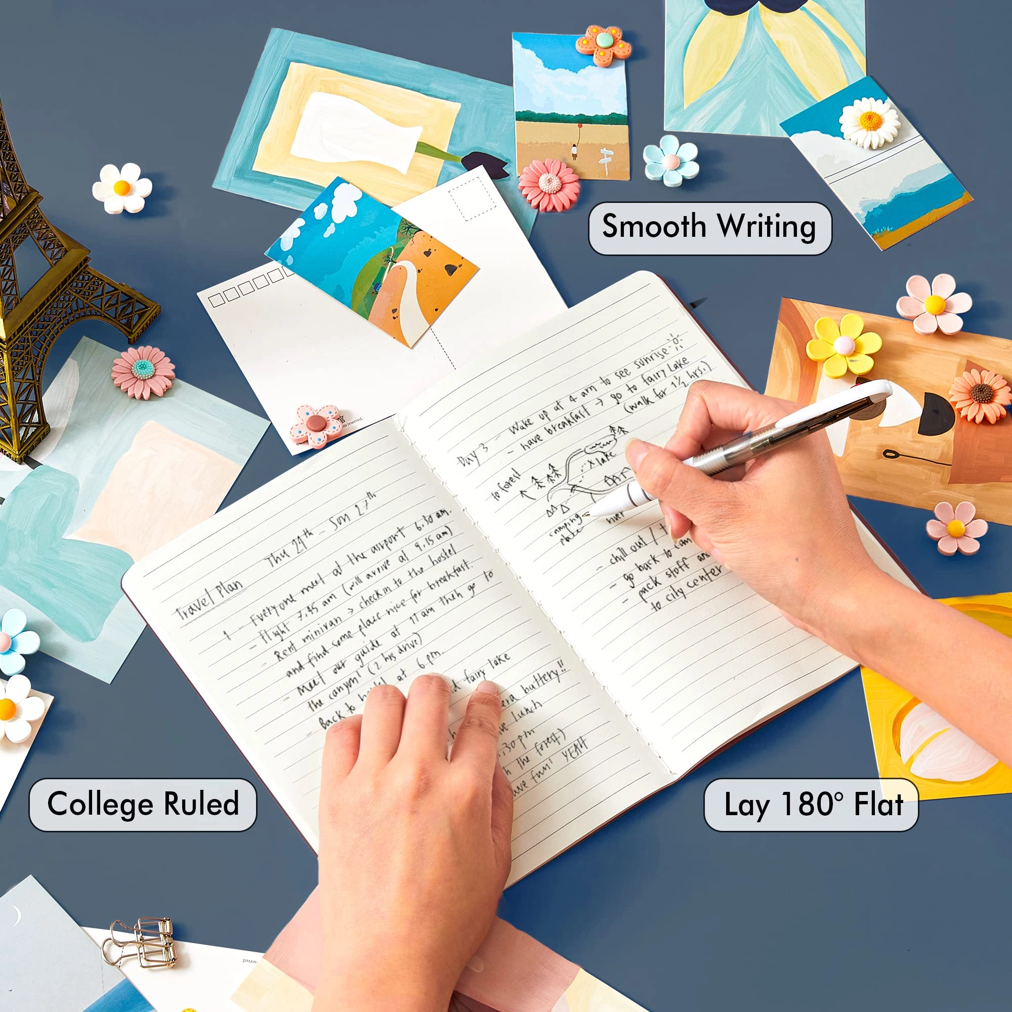 Soft Cover Notebook A5 Softcover - Lined 46 Sheets Pack