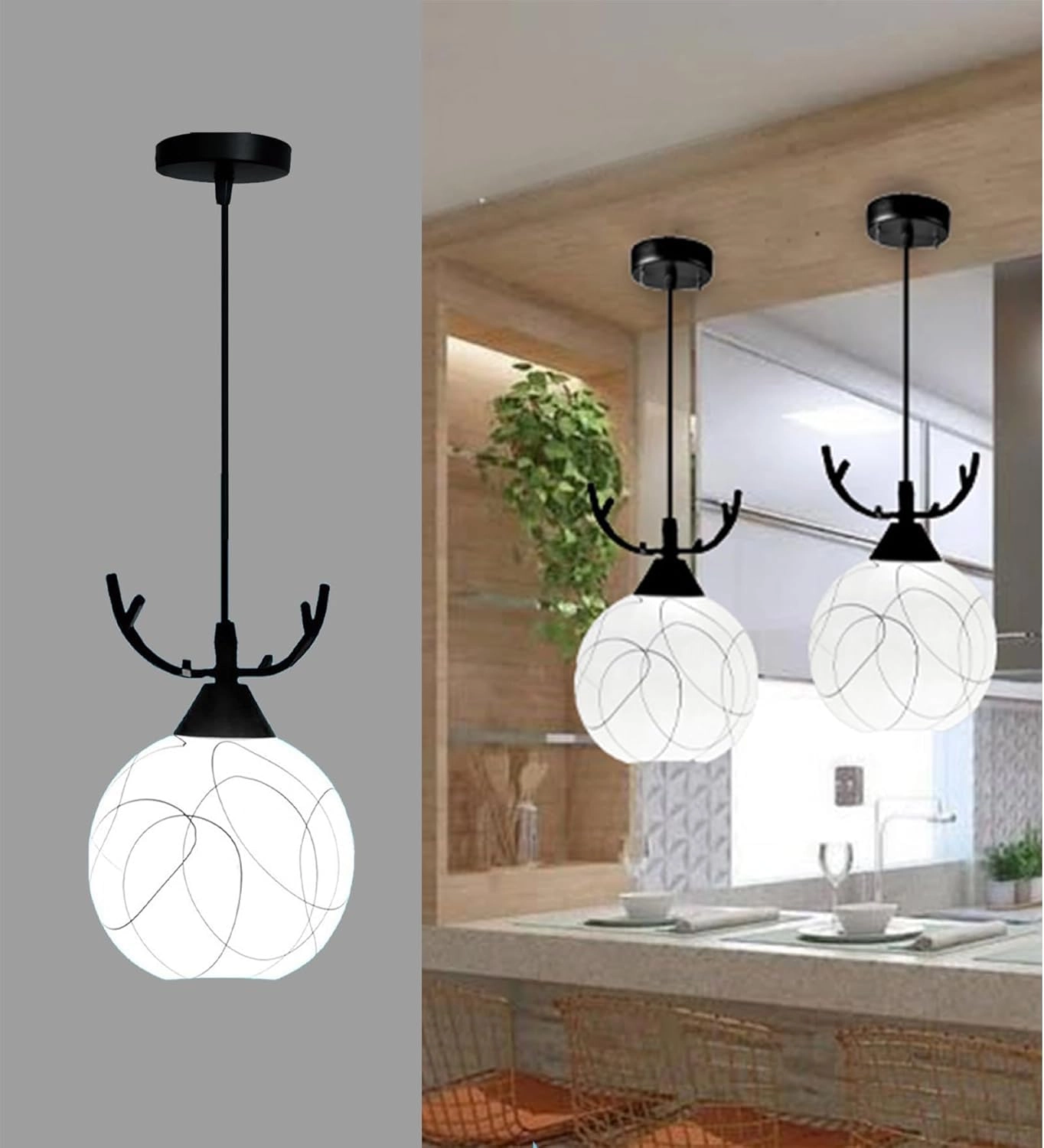 Hanging Light - Max Length of Cord 80Cm