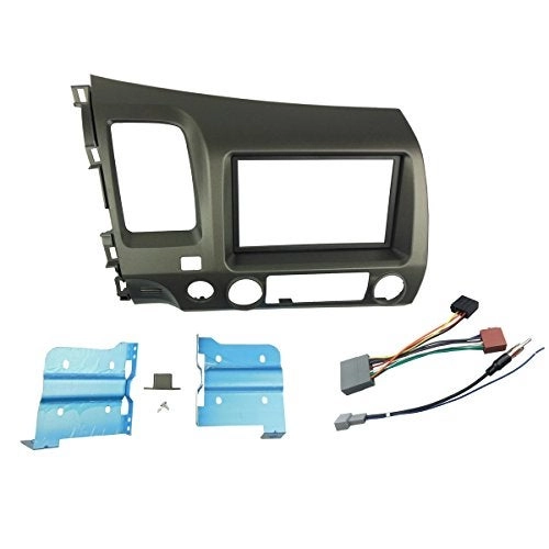DKMUS Double Din Radio Stereo Dash Install Mount Trim Kit - Honda Civic 20062011