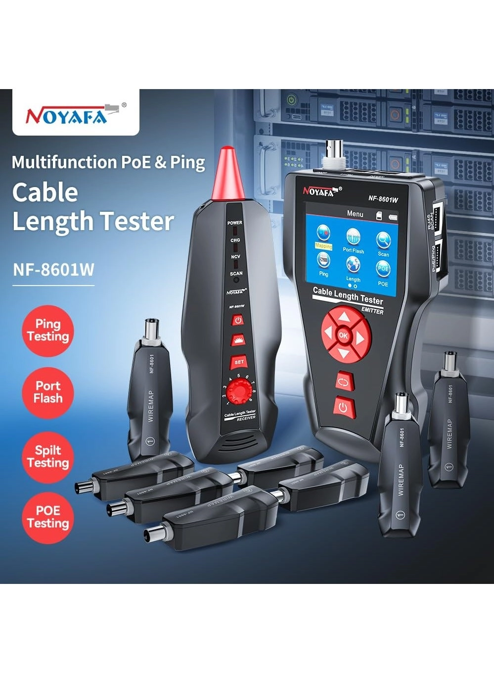 NF-8601W-A - RJ45 RJ11 BNC PING/POE