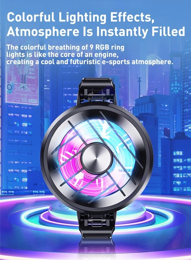 Phone Cooler - Gaming Fan RGB Two-Speed