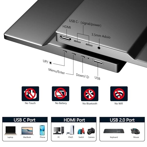 Portable Monitor - HD-133 13.3 Inches 1366x768