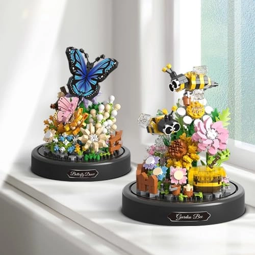 Flower Bouquet Bee Building Set (HH984) - Floral