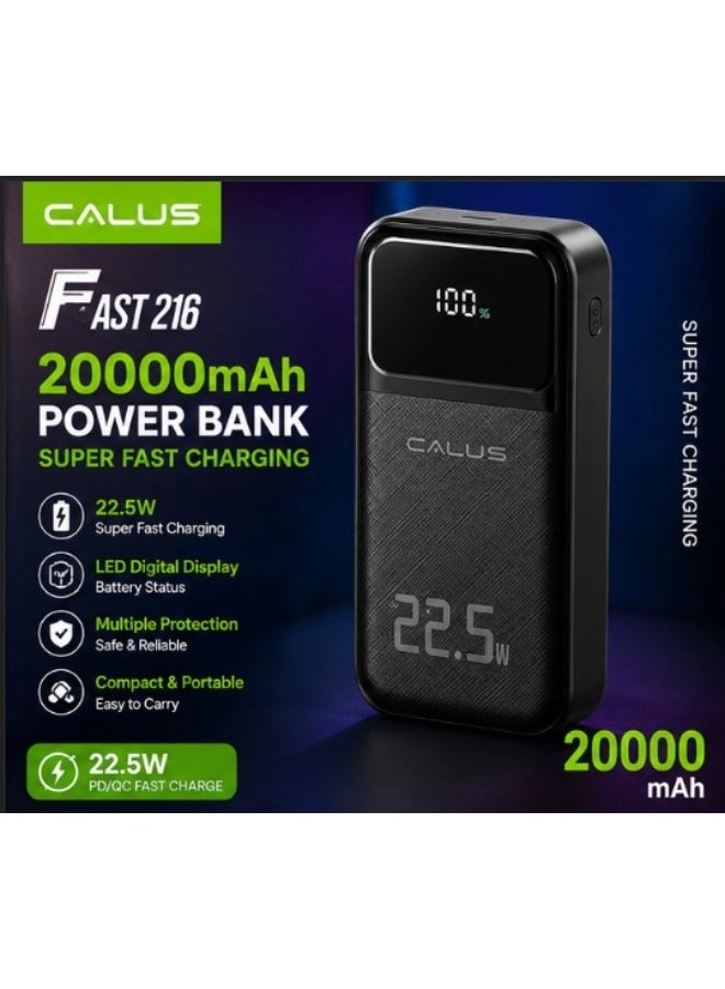 CALUS FAST 216 - 20000mAh 22.5W Super Fast Charging