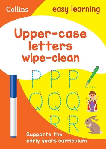 HarperCollins Publishers Upper Case Letters Wipe Clean Activity Book - 3-5