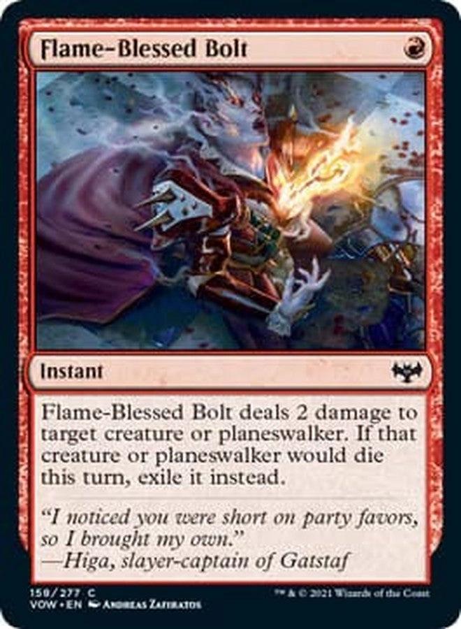 Magic: the Gathering Flame-Blessed Bolt - 158 Innistrad: Crimson Vow