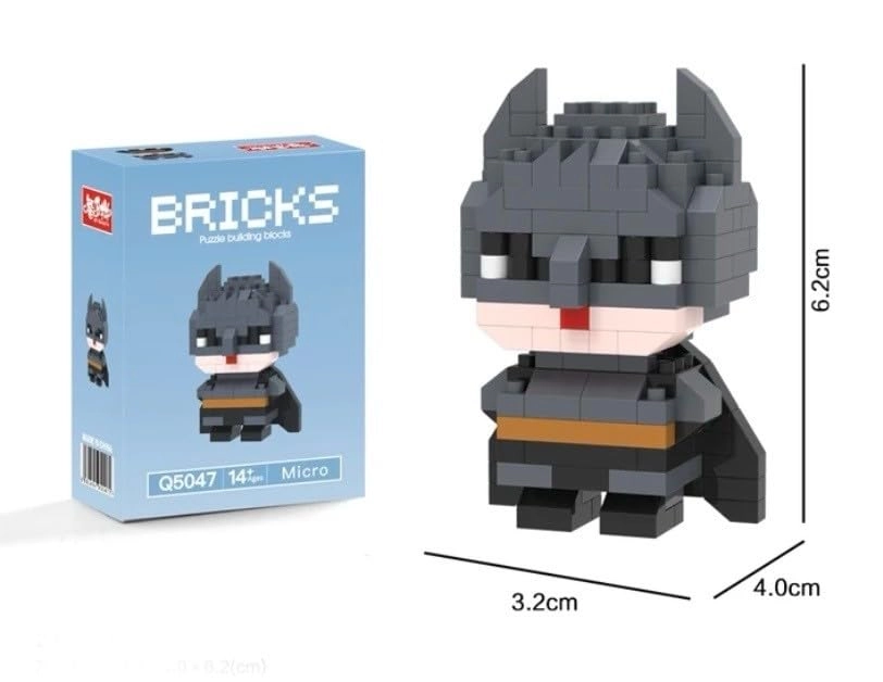 Superhero Mini Building Block Figures - Spider-Man Iron Man Batman Captain America Superman 150 pcs