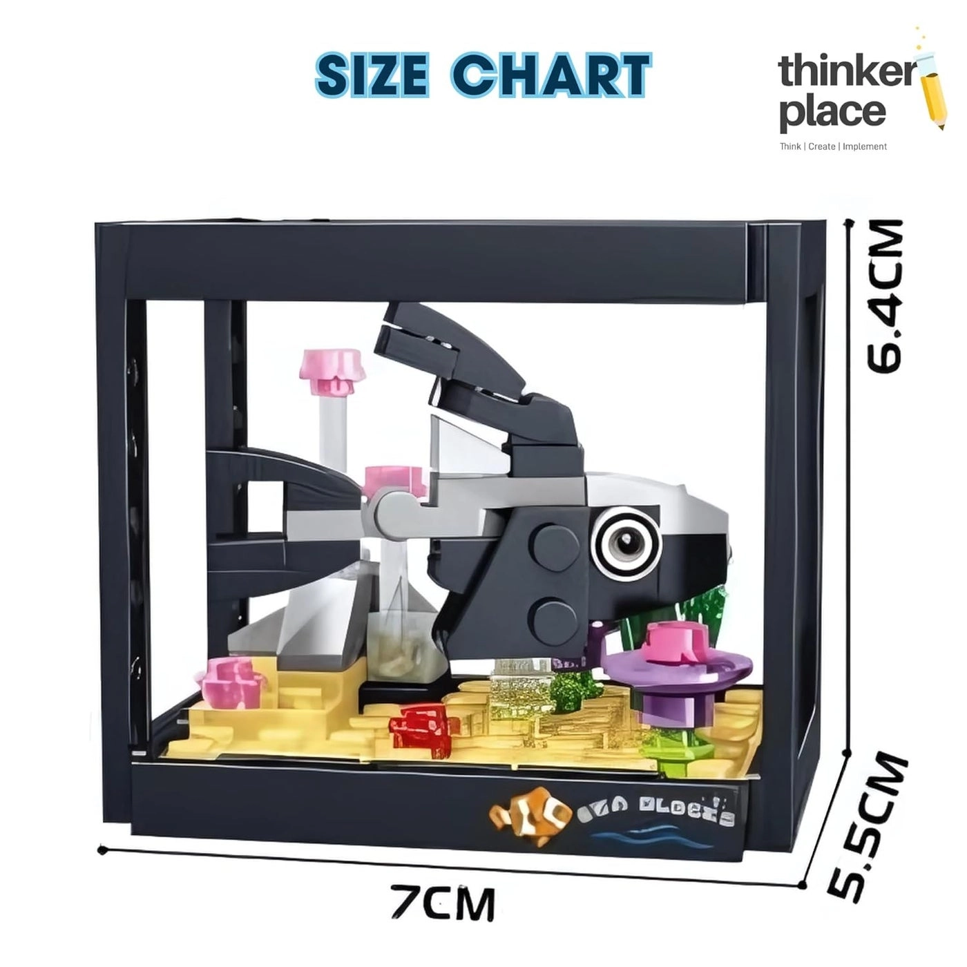 Dream Ocean Fish Tank - Flagtail 92 pcs