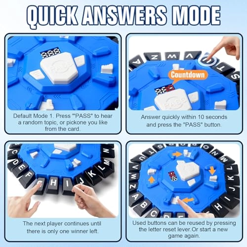 Word Game - 35 Letter Cards Blue