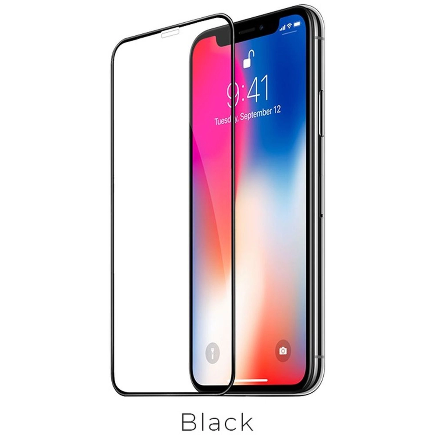 Inet Anti-Fingerprint Glass Screen Protector + Back Protector for iPhone 12