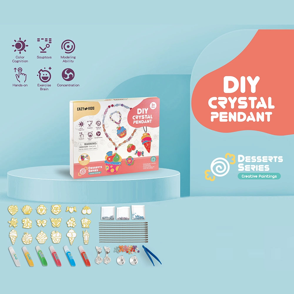 Crystal Pendant Making & Coloring Set - XL Dessert