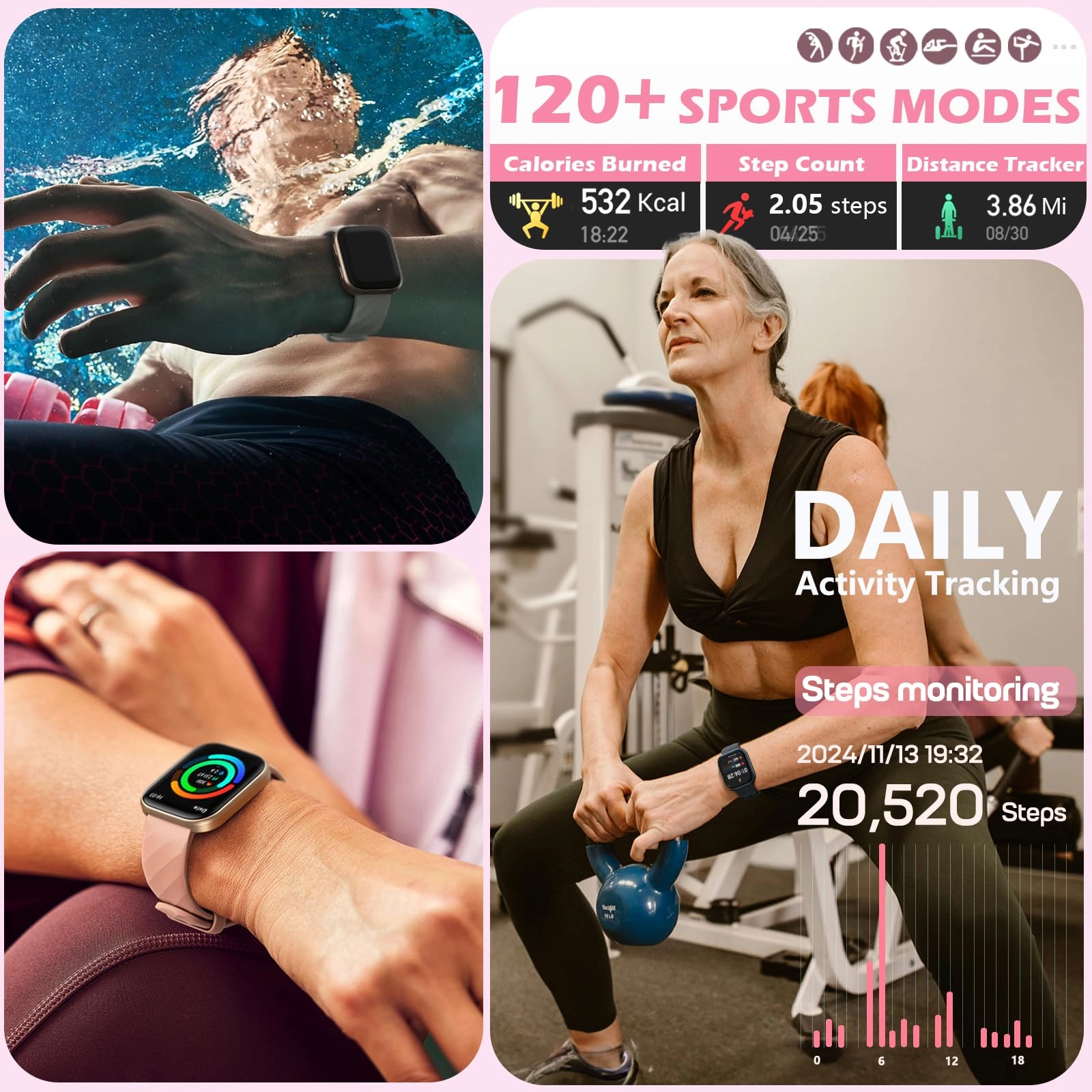 AIR2 - 120+ Sport Modes Pink