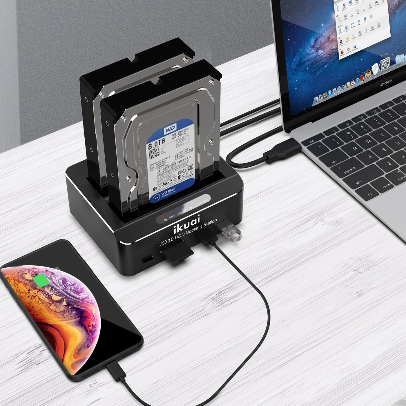 SATA to USB 3.0 Dual Bay Hard Drive Dock