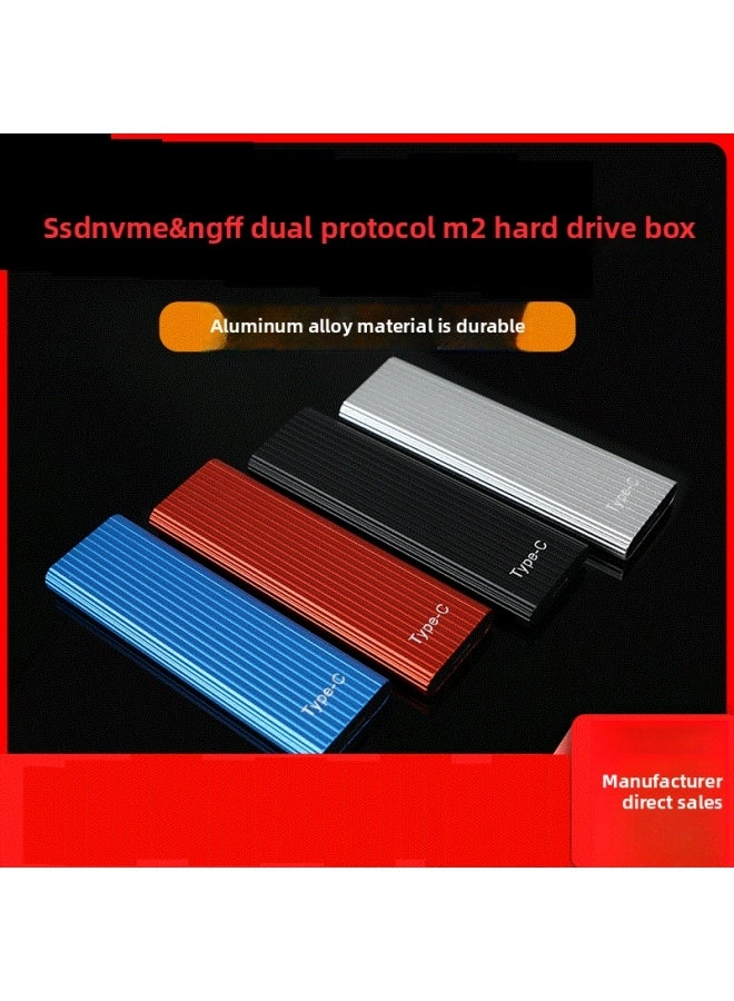 M.2 SSD Enclosure - NVMe SATA Dual Protocol 10Gbps USB-C/A