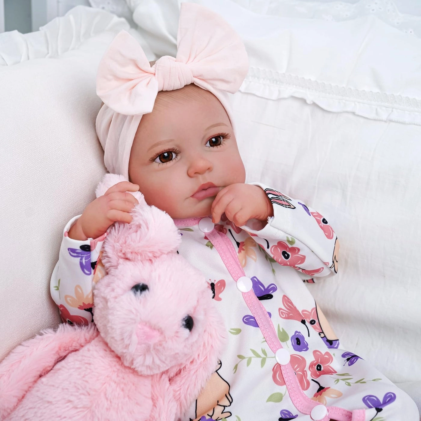 Reborn Baby Doll - 20 Inch Vinyl Newborn Girl Ages 3+ Gift Box