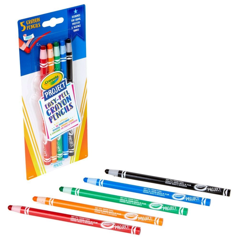 Crayola Easy Peel Crayon Pencils - 5 piece(s)