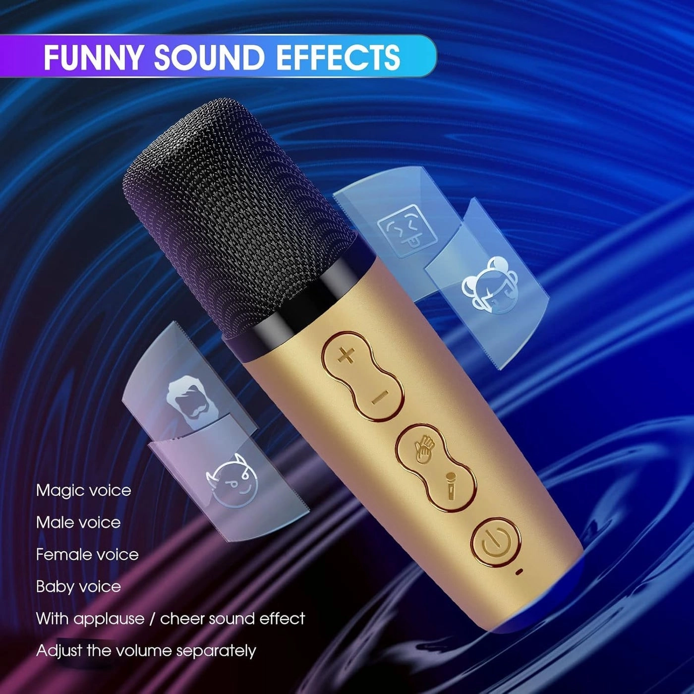 Wireless Karaoke Machine - two wireless microphones
