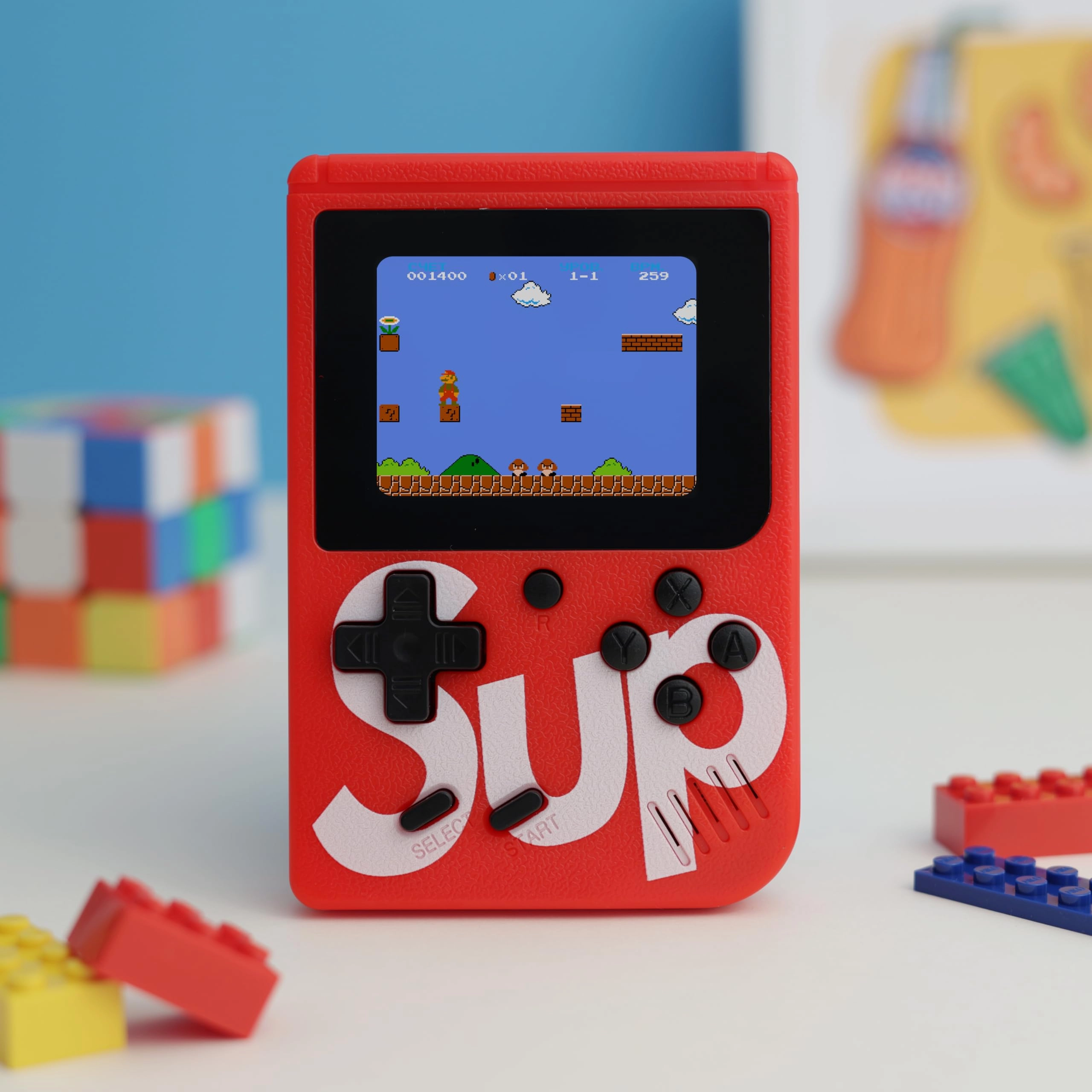 Oye Happy Retro Gaming Console - Built-in Classic Games 90s Style AV Output