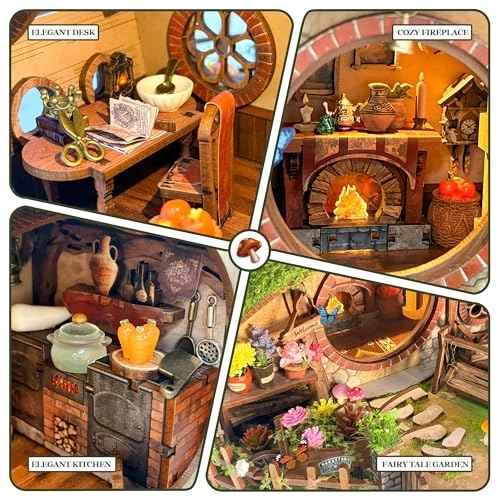 Book Nook Kit - Animal, Beach, Christmas, Fantasy, Floral, Forest, Halloween, Movie, Music, Princess 1:24
