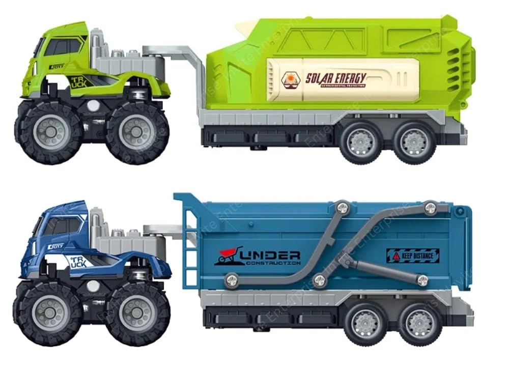 zqiue City Sanitation Trucks 1:43 - 2pcs