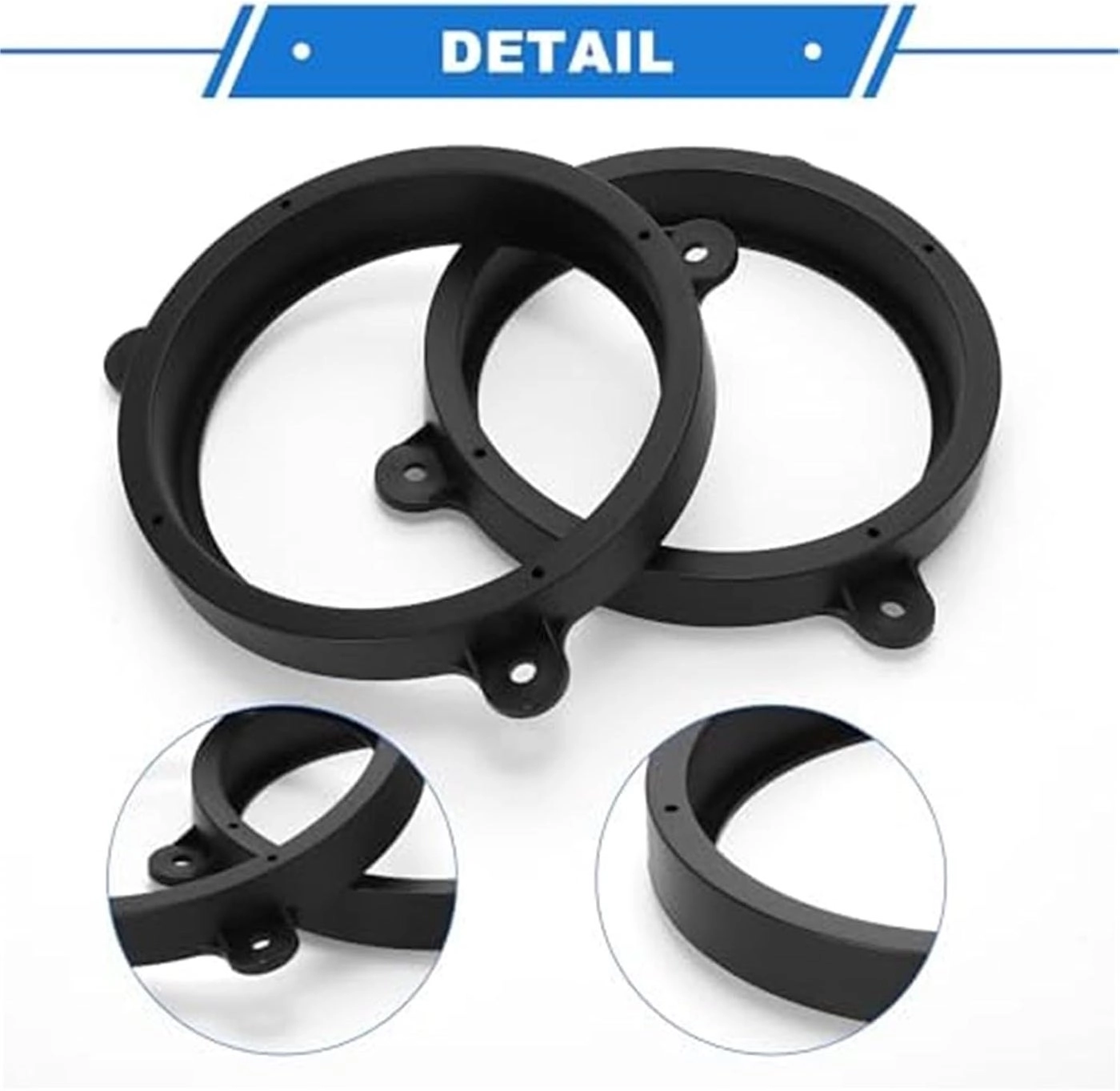 Speaker Spacer Ring - 6.5 inch 2 pieces black