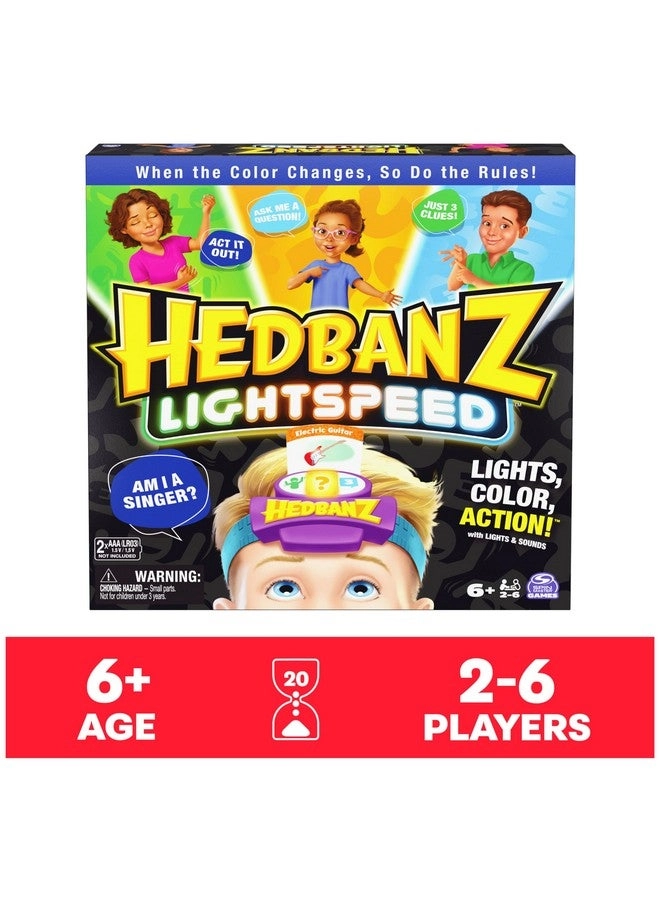 Hedbanz Lightspeed - Lights & Sounds Card Game