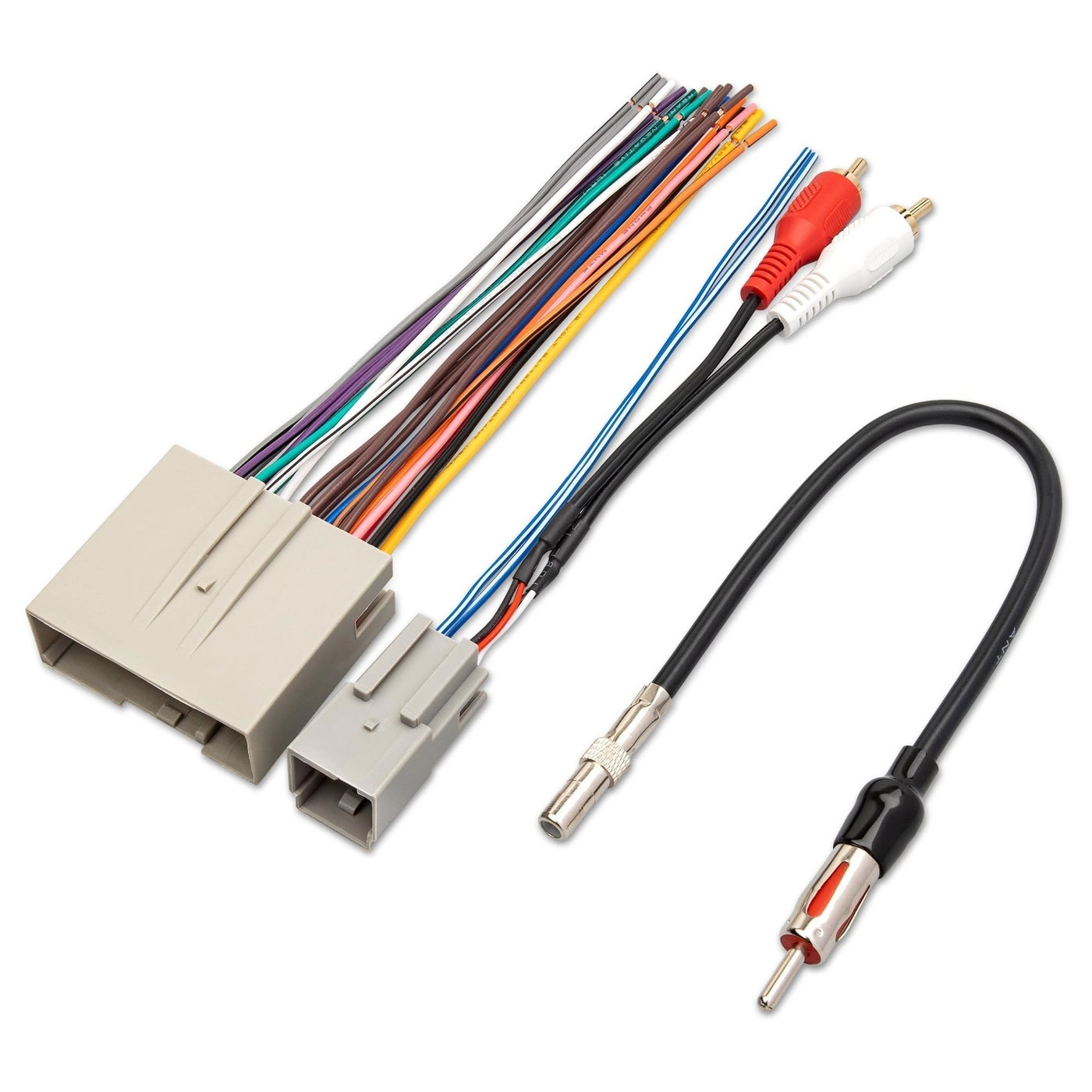 RED WOLF Car Radio Wiring Harness - Ford Mustang 2004-2009 Hyundai Sonata 2006-2008 Mercury Mariner 2008-2011