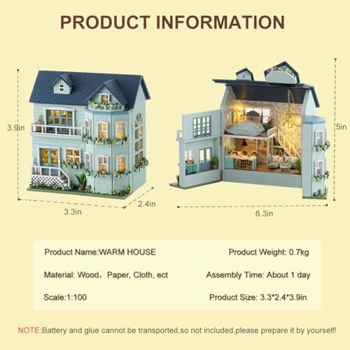 Miniature House Kit - Warm Manor