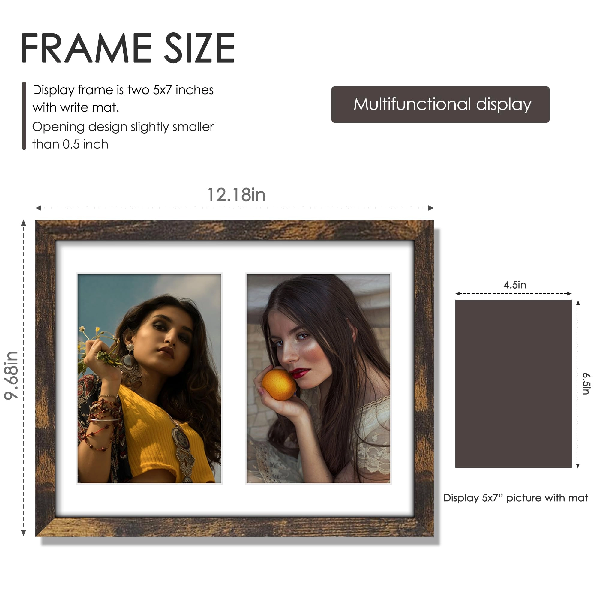 Double 5x7 Picture Frame