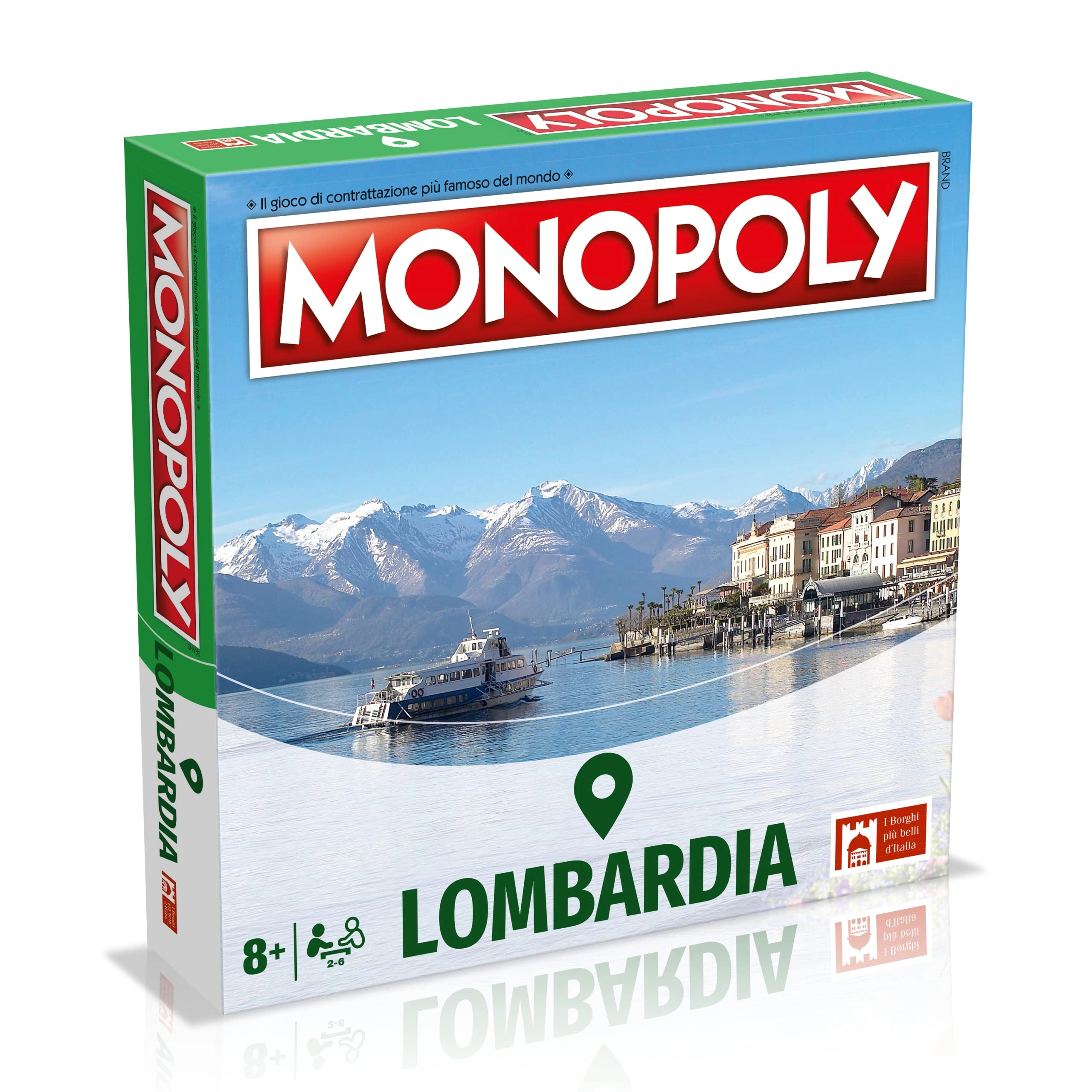 Winning Moves Monopoly: Most Beautiful Villages in Italy Lombardy Edition (Italian)