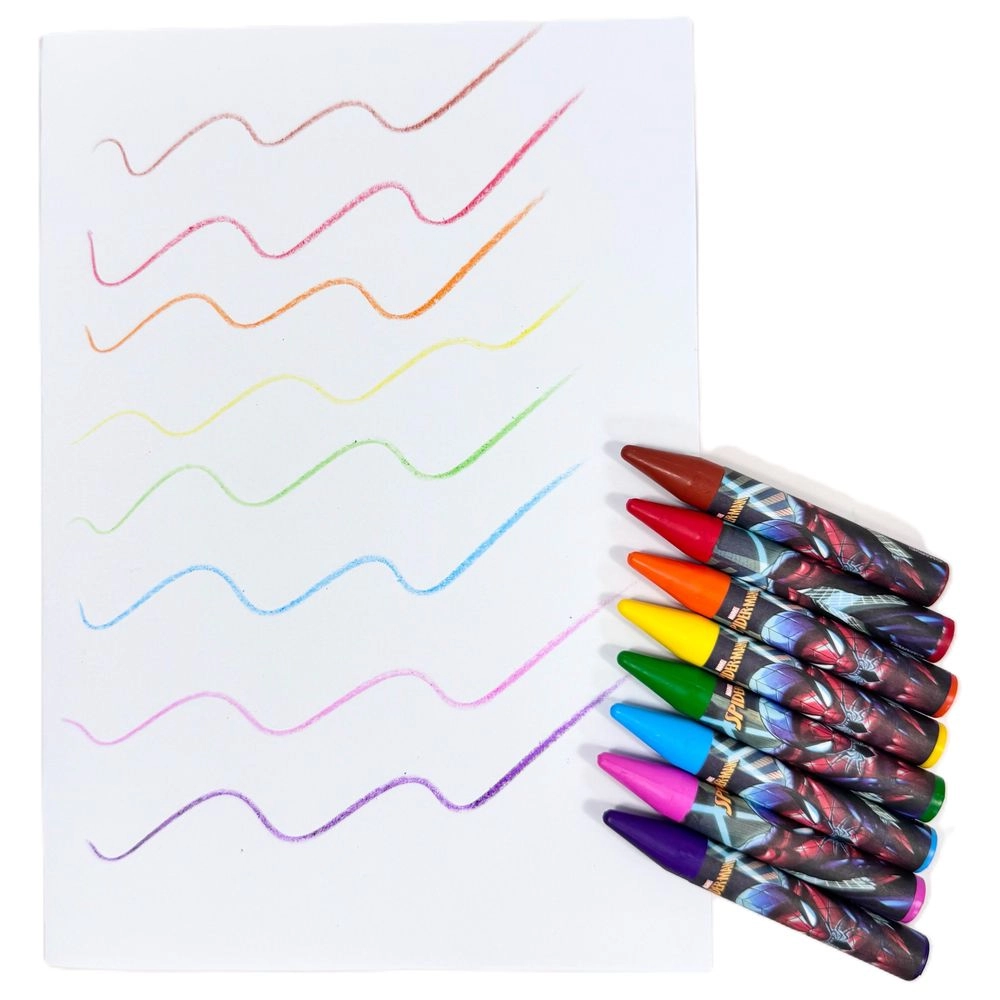 Marvel Spider-Man Beyond Limits Crayons - 12 Pcs