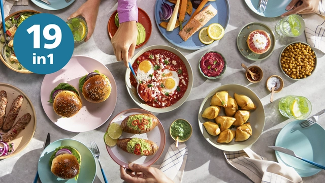 Make the most of your cooking with 12 presets and 19 different ways to cook